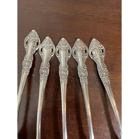 Vtg Northland Oneida Stainless Baton Rouge Pattern - Iced Tea Spoons - 5 - Japan - Picture 6 of 6